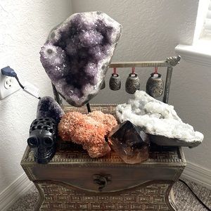 Diferentes type of crystal rock